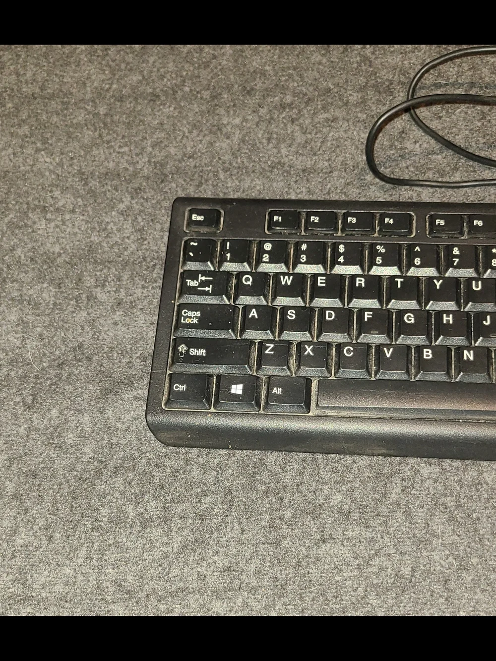 Genuine HP USB Wired PC Computer Keyboard W/ Risers Model SK-2085 Black Tested